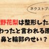 小野花梨は整形した？顔変わったと言われる原因は鼻と輪郭のせい？